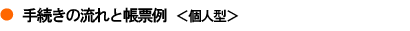 手続きの流れと帳票例<個人型>