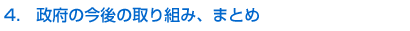 4.政府の今後の取り組み、まとめ